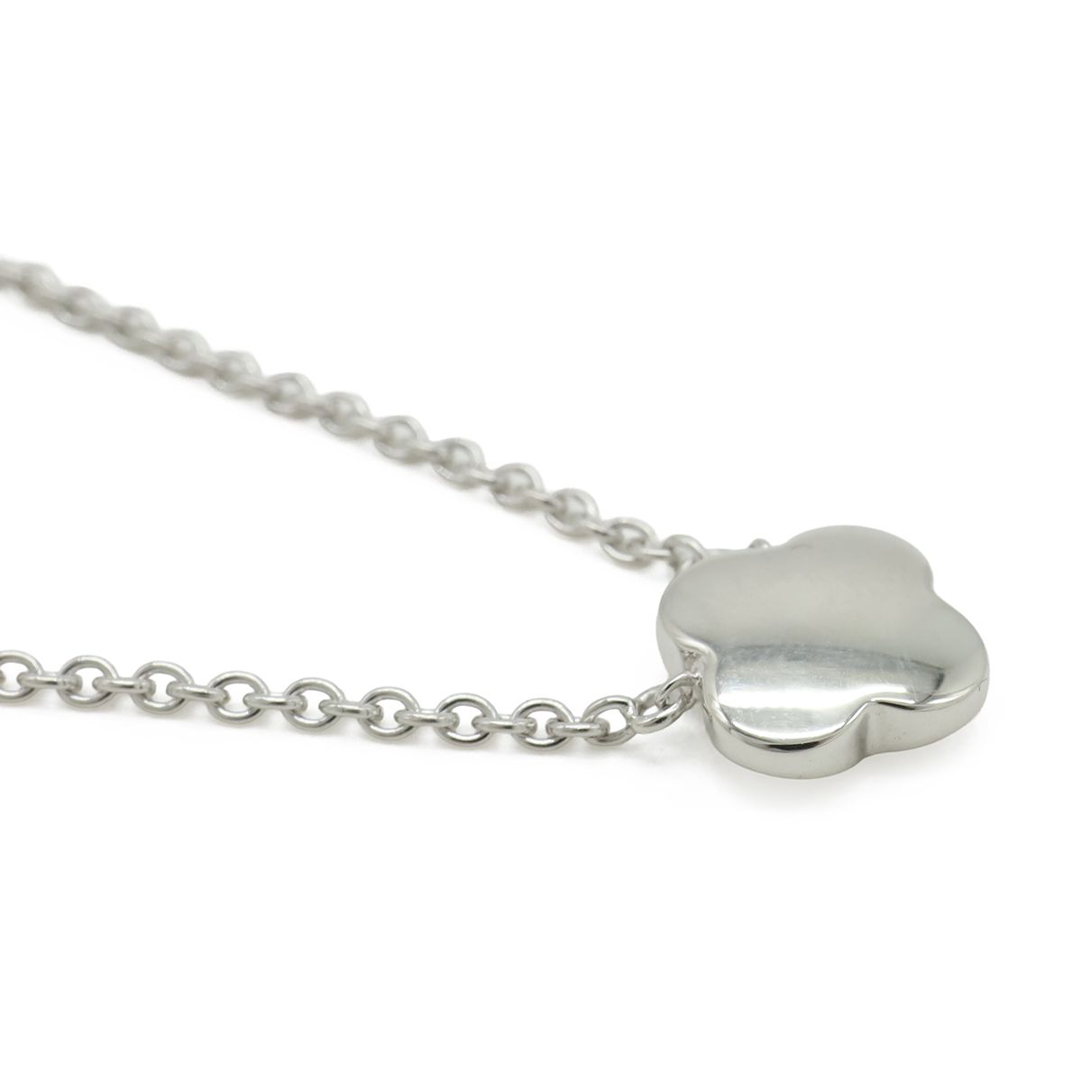 Van Cleef & Arpels Pure Alhambra Necklace Pendant 18k White Gold Diamond — view 4