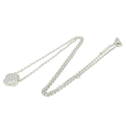Van Cleef & Arpels Pure Alhambra Necklace Pendant 18k White Gold Diamond — view 2