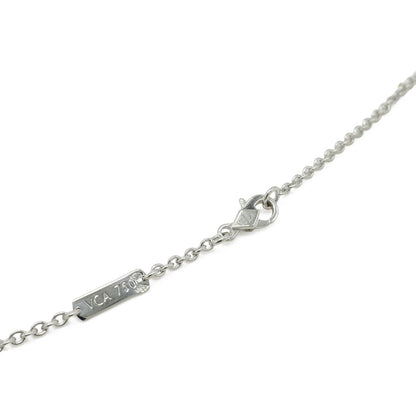 Van Cleef & Arpels Pure Alhambra Necklace Pendant 18k White Gold Diamond — view 5