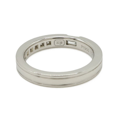 Harry Winston Traffic Accent Band Ring Platinum Wbpacrfftrf — view 4