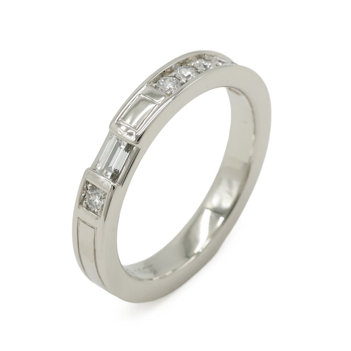 Harry Winston Traffic Accent Band Ring Platinum Wbpacrfftrf
