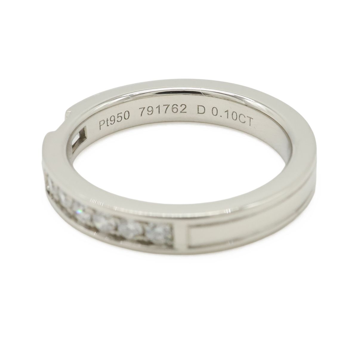 Harry Winston Traffic Accent Band Ring Platinum Wbpacrfftrf — view 3