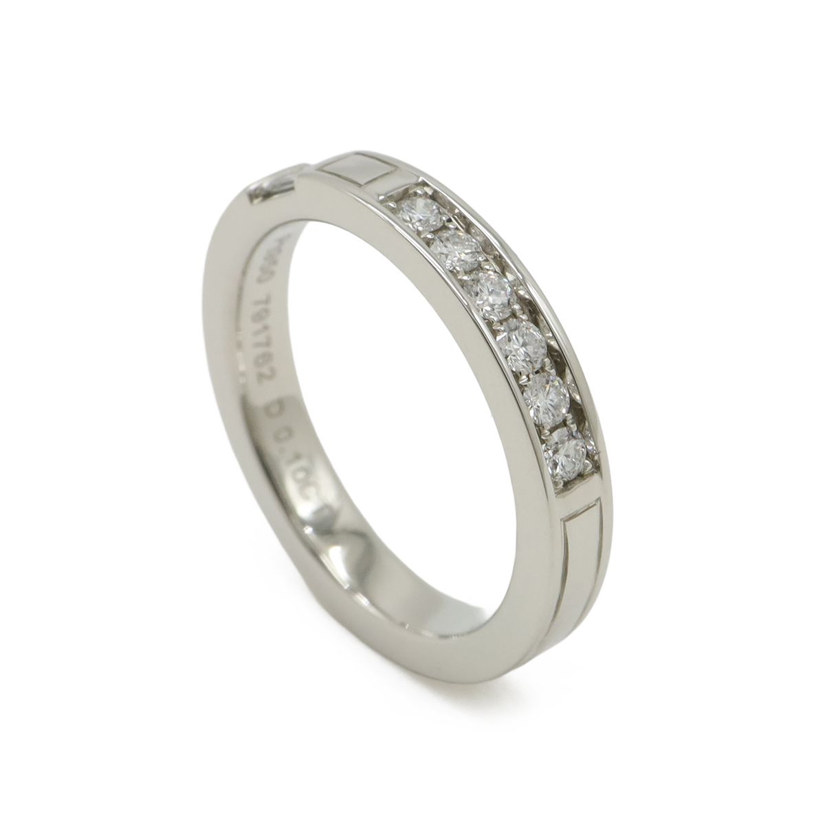 Harry Winston Traffic Accent Band Ring Platinum Wbpacrfftrf — view 2