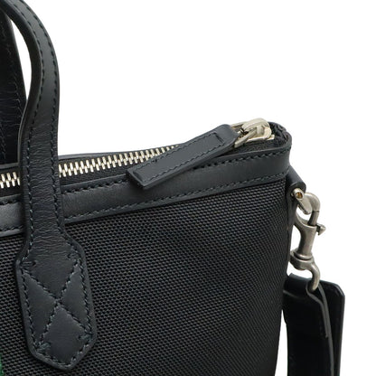 Gucci Web Stripe Sherry Line Tote 2-Way Shoulder Bag Nylon Canvas Black — view 5