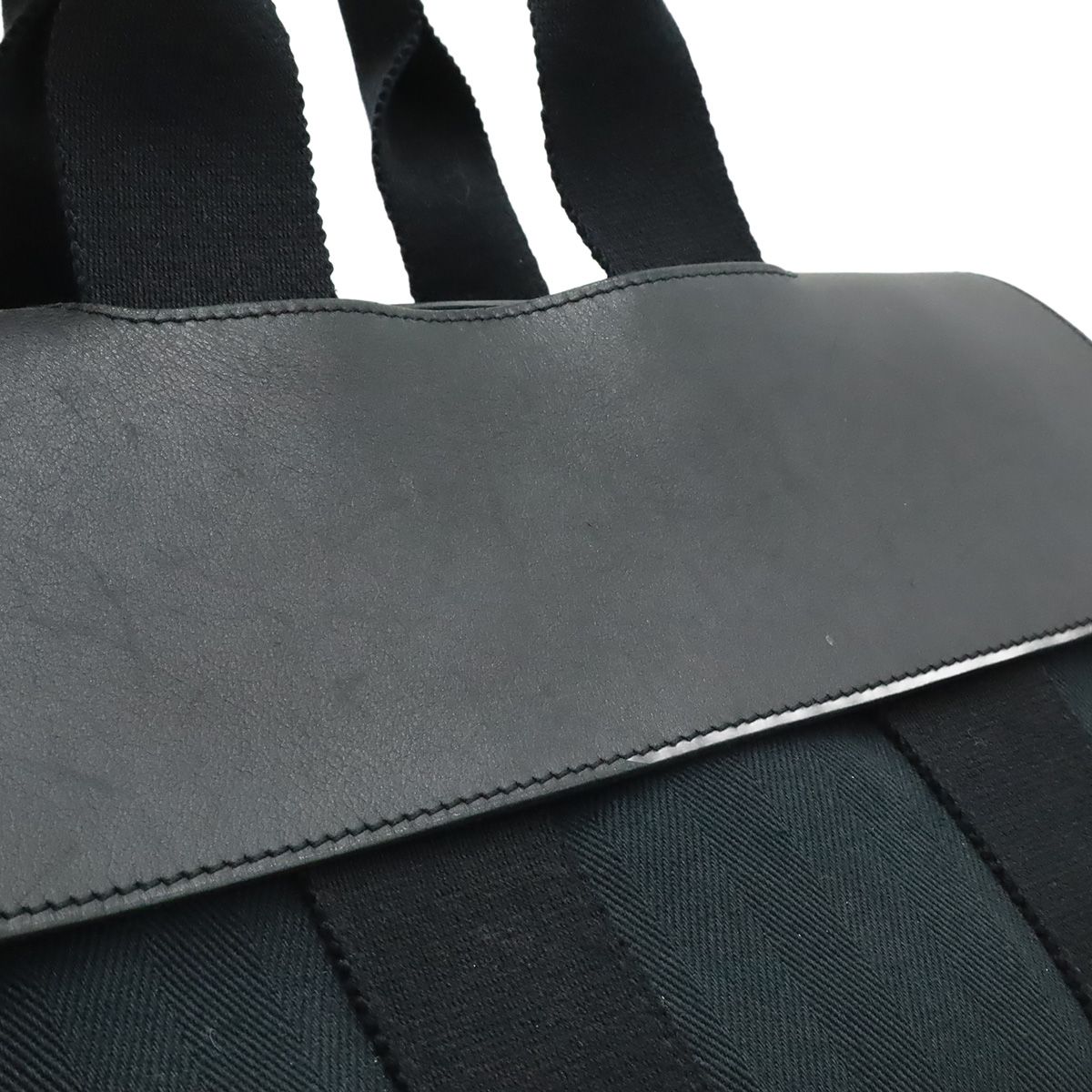 Hermes Valparaiso PM Tote Toilet Blanc Leather Black Silver Pouch Out of Stock — view 8