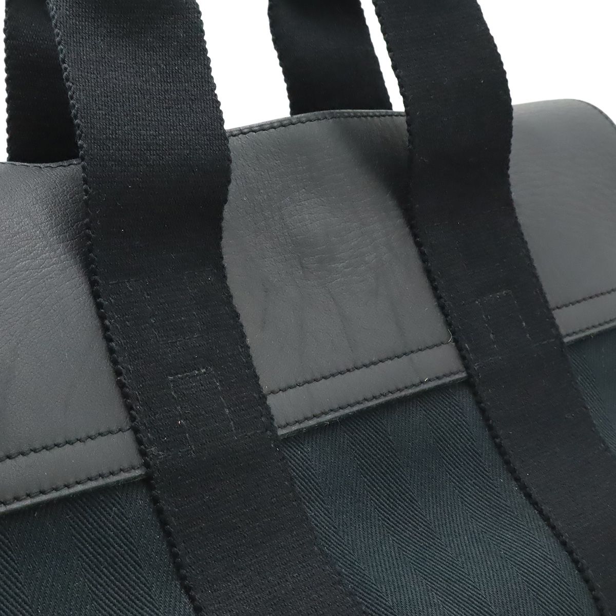 Hermes Valparaiso PM Tote Toilet Blanc Leather Black Silver Pouch Out of Stock — view 7