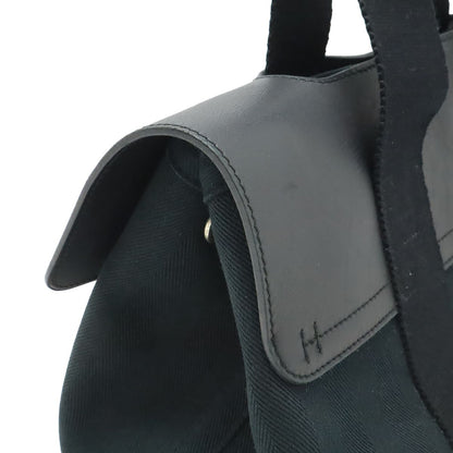 Hermes Valparaiso PM Tote Toilet Blanc Leather Black Silver Pouch Out of Stock — view 4