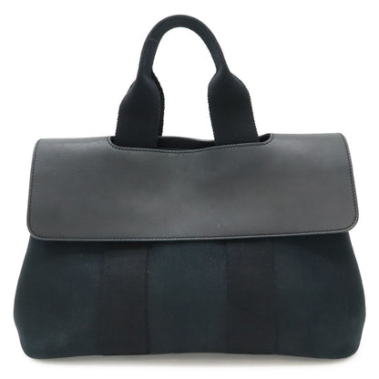 Hermes Valparaiso PM Tote Toilet Blanc Leather Black Silver Pouch Out of Stock