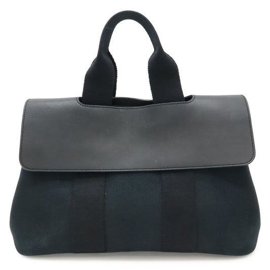 Hermes Valparaiso PM Tote Toilet Blanc Leather Black Silver Pouch Out of Stock