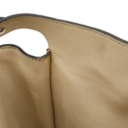 Fendi Peekaboo Essential 2-Way Shoulder Bag Leather Beige Silver — view 9