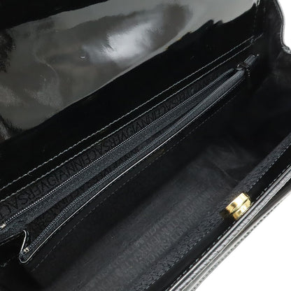 Versace Gianni Sunburst Handbag Leather Enamel Black Gold — view 5