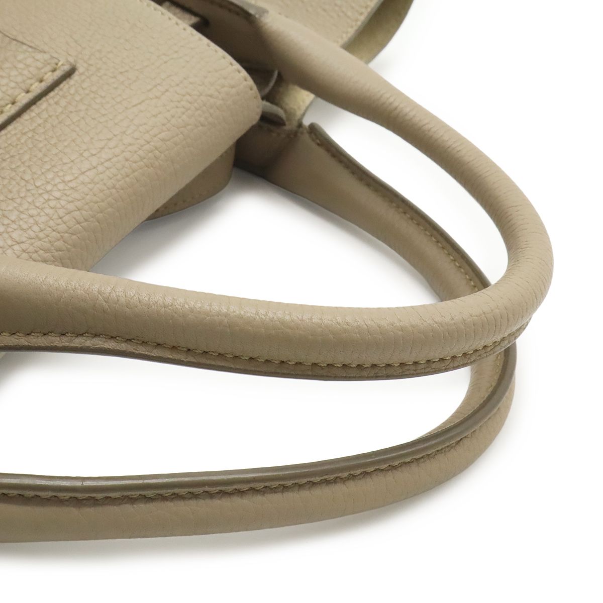 Celine Big Small 2-Way Shoulder Bag Crossbody Leather Gray Silver — view 6