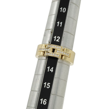 Cartier Maillon Panthere Ring Half Pave 18k Yellow Gold Diamond — view 6