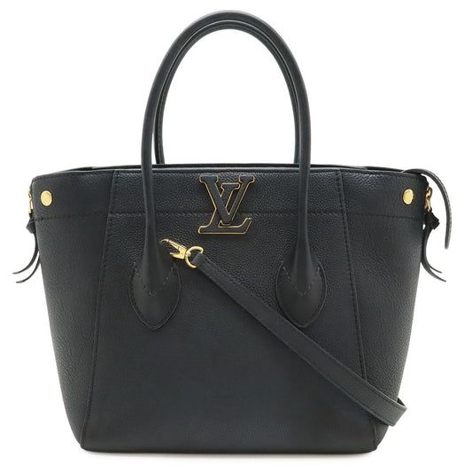 Louis Vuitton Freedom 2-Way Shoulder Bag Taurillon Leather Noir Black Gold