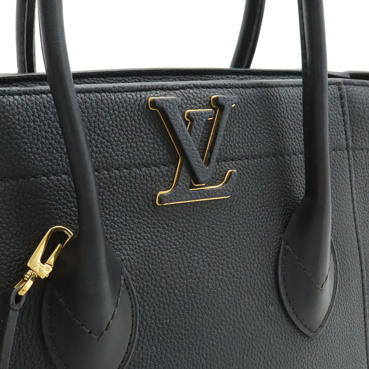 Louis Vuitton Freedom 2-Way Shoulder Bag Taurillon Leather Noir Black Gold — view 8