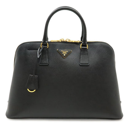 Prada Saffiano Tote Leather Nero Black Gold