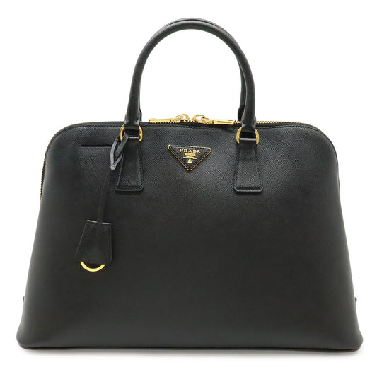 Prada Saffiano Tote Leather Nero Black Gold