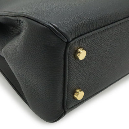 Celine 16 Small 2-Way Shoulder Bag Leather Black Gold — view 3
