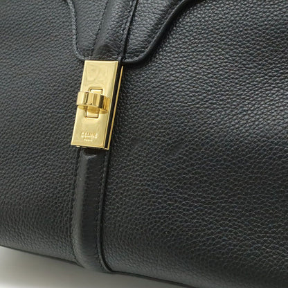 Celine 16 Small 2-Way Shoulder Bag Leather Black Gold — view 8