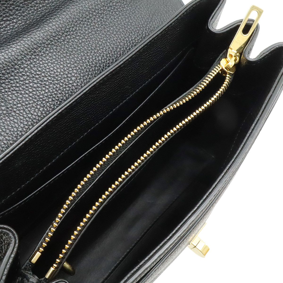 Celine 16 Small 2-Way Shoulder Bag Leather Black Gold — view 6