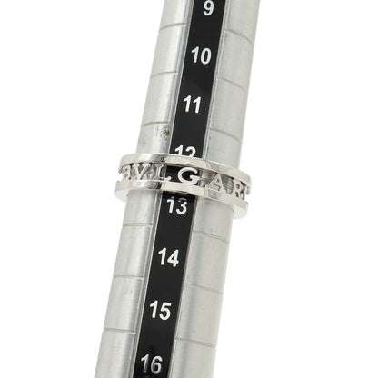 Bvlgari B-zero One Logo Spiral Open Work Band Ring 18k White Gold — view 5