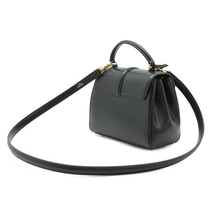 Celine Mini 16 Seeds One Handle 2-Way Shoulder Bag Calfskin Black Gold — view 2