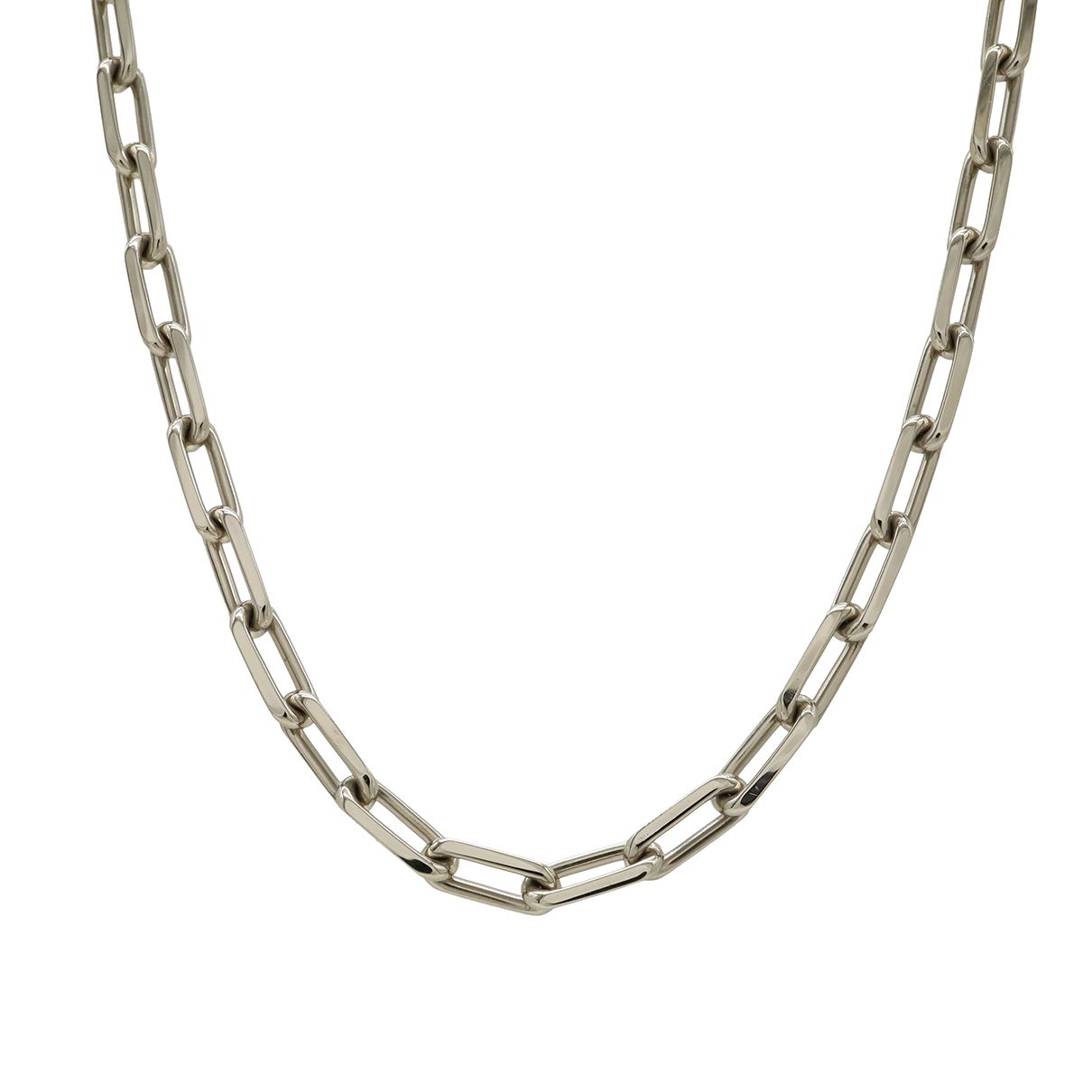 Cartier Santos de Cartier Necklace Dumon Chain 18k White Gold