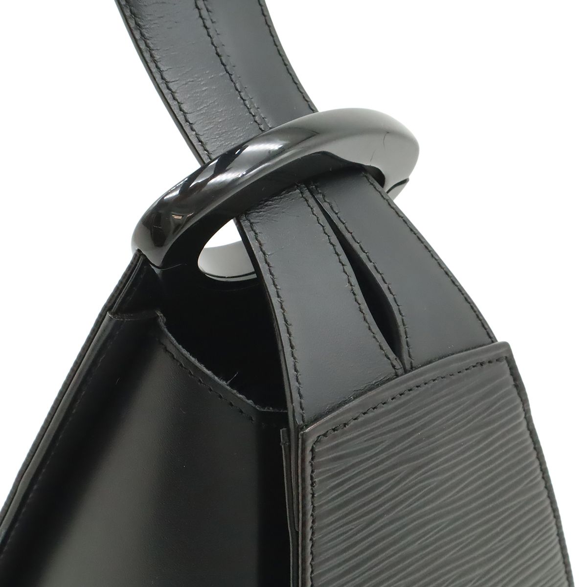 Louis Vuitton Epi Mini Shoulder Bag Crossbody Pochette Leather Noir Black — view 4