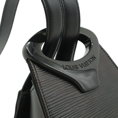 Louis Vuitton Epi Mini Shoulder Bag Crossbody Pochette Leather Noir Black — view 6