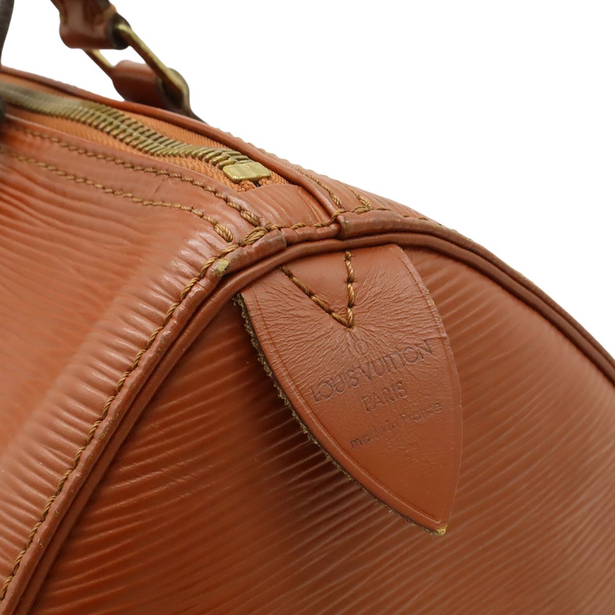 Louis Vuitton Epi Speedy 30 Mini Boston Bag Leather Kenya Brown Gold — view 9