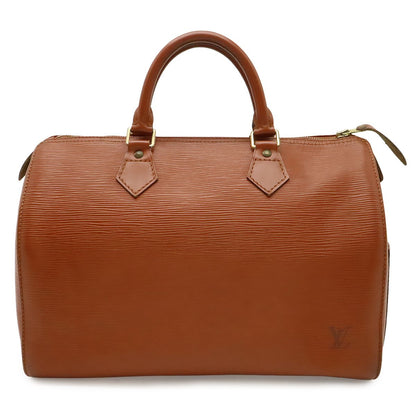 Louis Vuitton Epi Speedy 30 Mini Boston Bag Leather Kenya Brown Gold