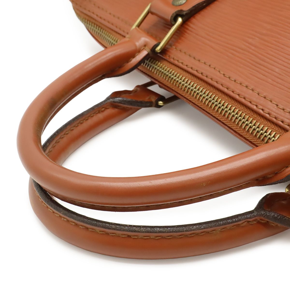 Louis Vuitton Epi Speedy 30 Mini Boston Bag Leather Kenya Brown Gold — view 4