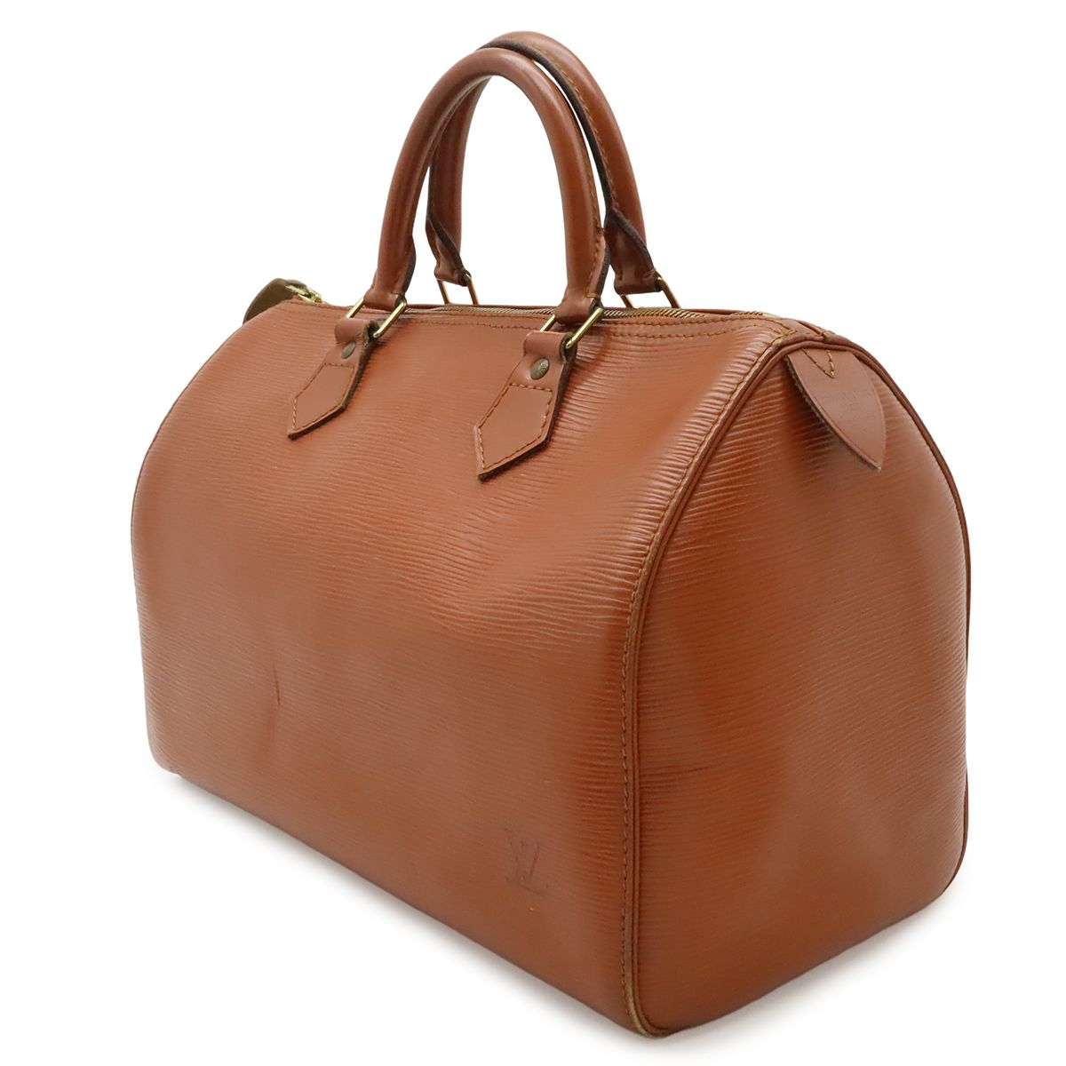 Louis Vuitton Epi Speedy 30 Mini Boston Bag Leather Kenya Brown Gold — view 2