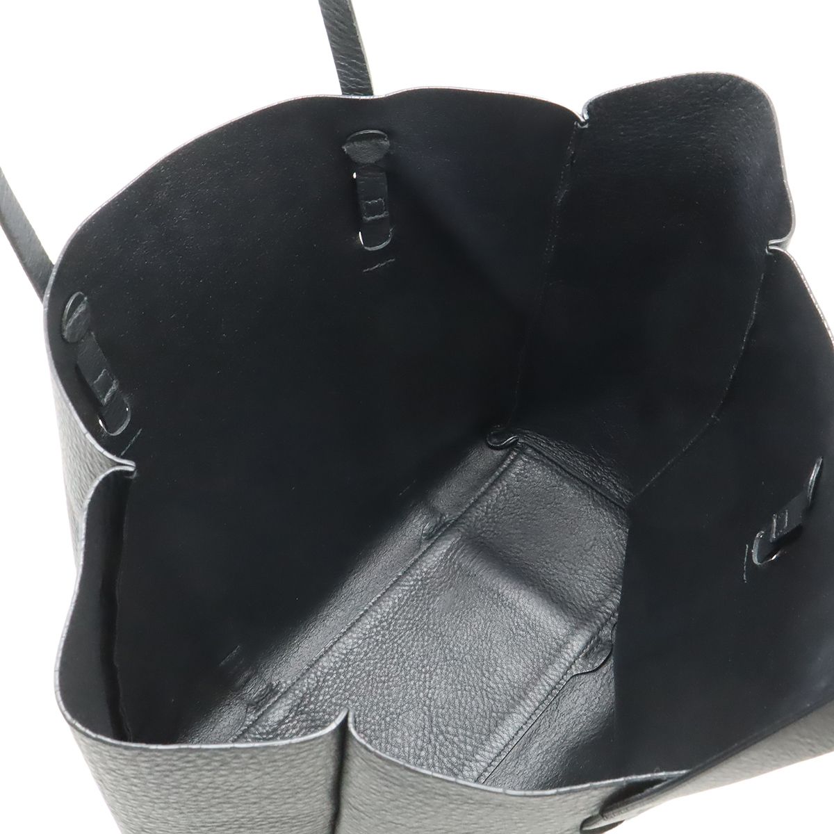 Balenciaga Everyday Tote S Logo Shoulder Bag Leather Black Pouch Mirror Out of — view 5