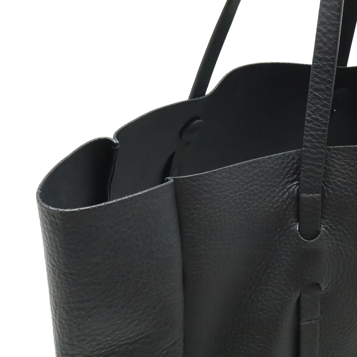 Balenciaga Everyday Tote S Logo Shoulder Bag Leather Black Pouch Mirror Out of — view 6