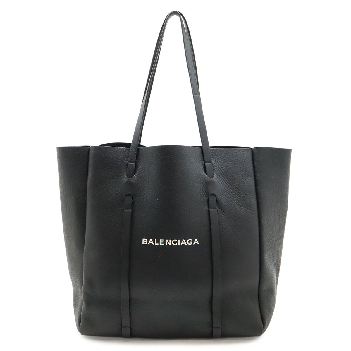 Balenciaga Everyday Tote S Logo Shoulder Bag Leather Black Pouch Mirror Out of