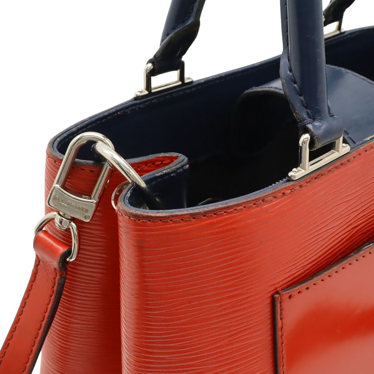 Louis Vuitton Epi Cles Veil PM 2-Way Shoulder Bag Coquelicot Silver — view 4