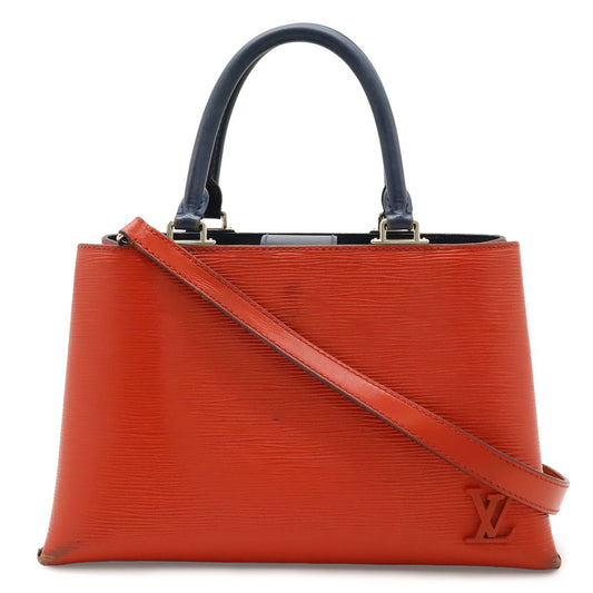 Louis Vuitton Epi Cles Veil PM 2-Way Shoulder Bag Coquelicot Silver
