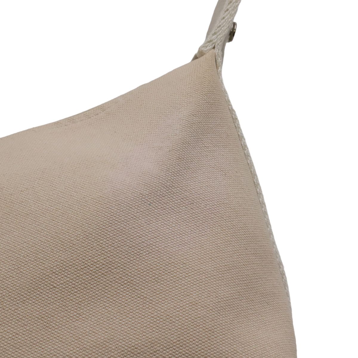 Hermes Bride-a-Brac PM Bath Pouch Makeup Cosmetic Handbag Canvas Natural Beige — view 6