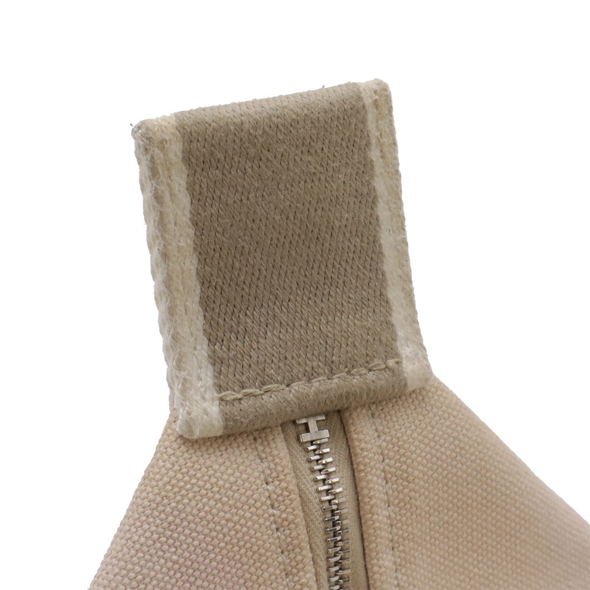 Hermes Bride-a-Brac PM Bath Pouch Makeup Cosmetic Handbag Canvas Natural Beige — view 5