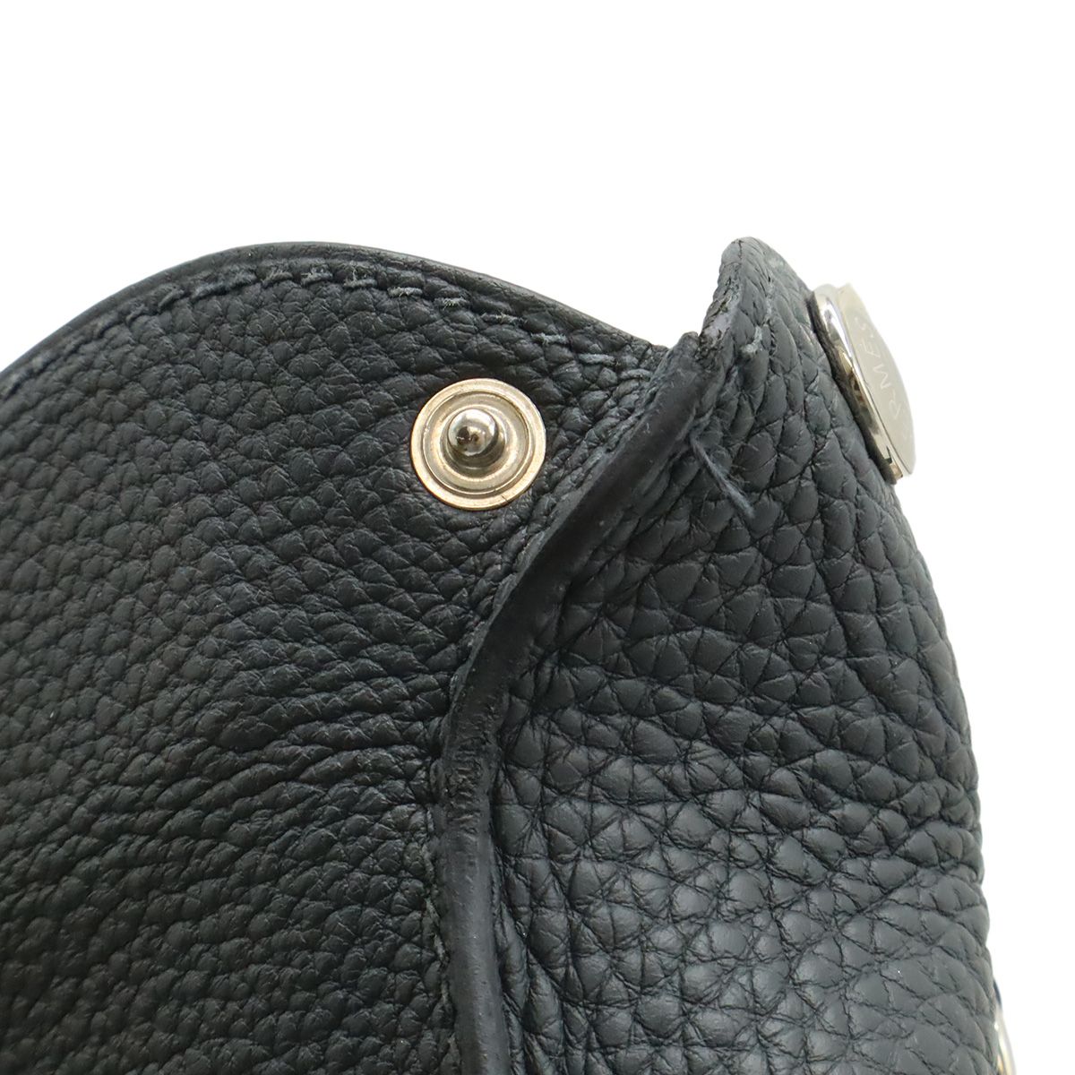 Hermes Vido Posh Evelyne Shoulder Bag Togo Grimisty Gray Silver — view 7