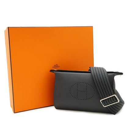 Hermes Vido Posh Evelyne Shoulder Bag Togo Grimisty Gray Silver — view 8