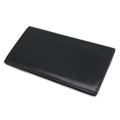 Hermes Osaka Long Billfold Bifold Wallet Box Calf Leather Black — view 2