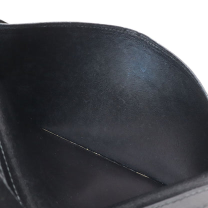 Hermes Osaka Long Billfold Bifold Wallet Box Calf Leather Black — view 5