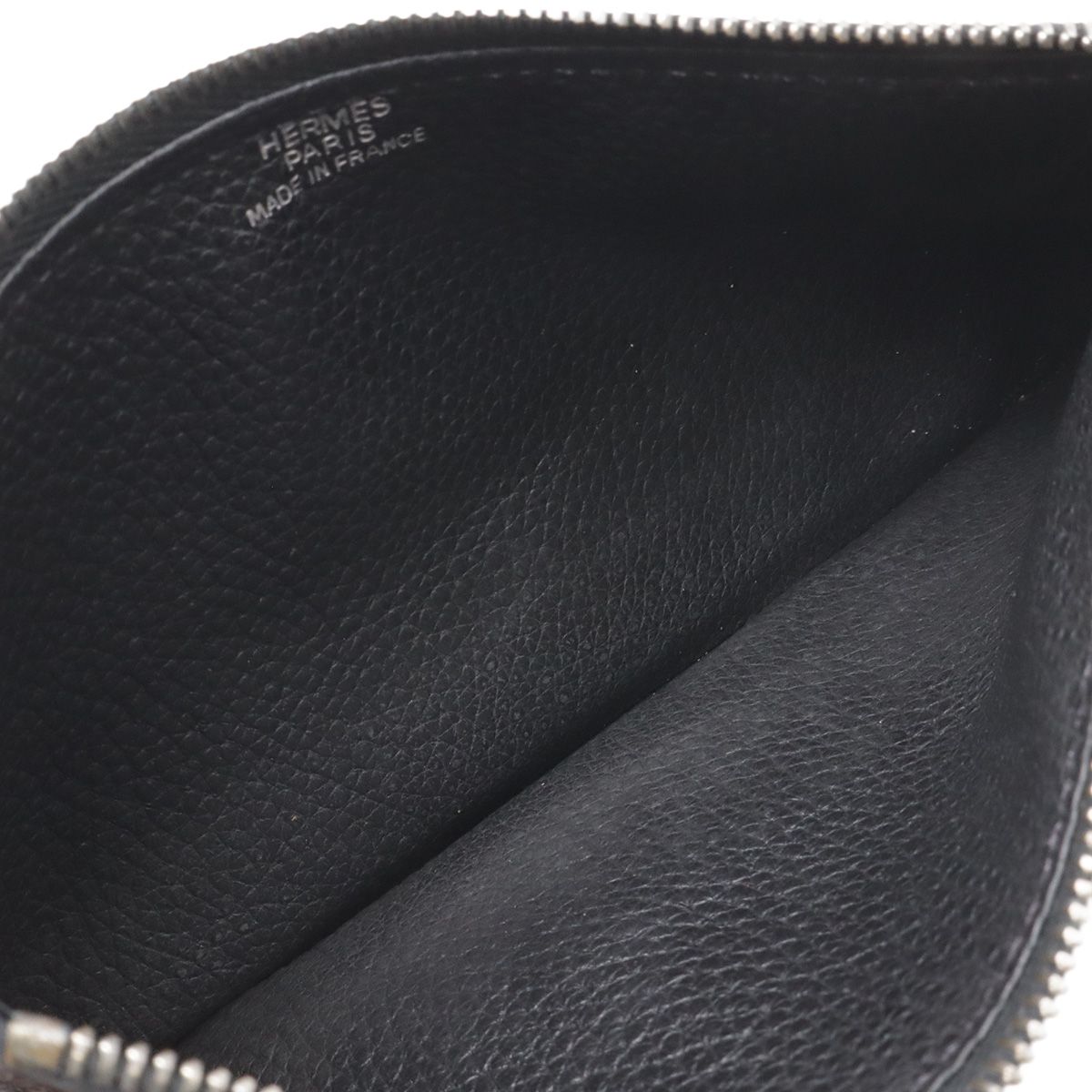 Hermes Dogon Duo GM Bifold Wallet Taurillon Clemence Leather Black with Coin — view 8