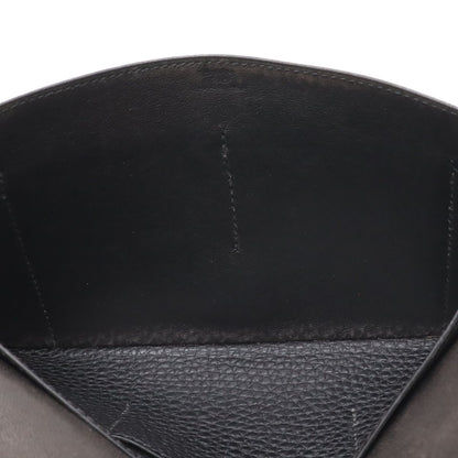 Hermes Dogon Duo GM Bifold Wallet Taurillon Clemence Leather Black with Coin — view 7