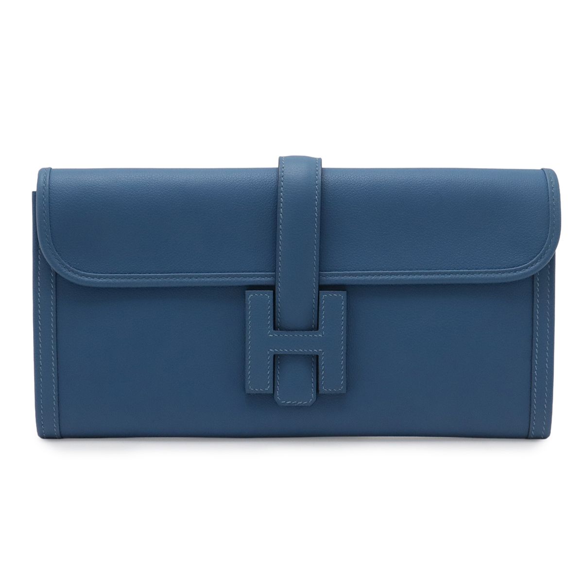 Hermes Jije Elan 29 Clutch Business Veau Epsom Blue