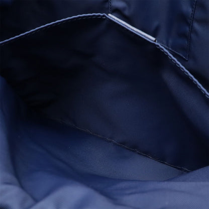 Gucci GG Nylon Backpack Leather Navy Silver — view 8