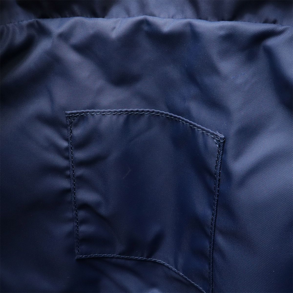 Gucci GG Nylon Backpack Leather Navy Silver — view 7