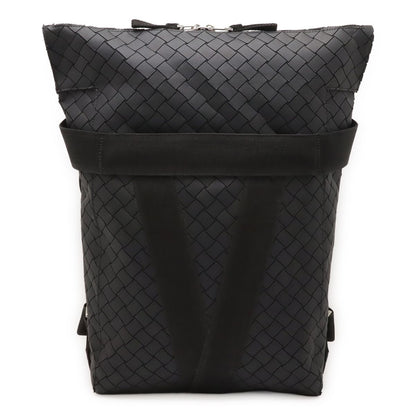 Bottega Veneta Intrecciato New Rubber Backpack Black
